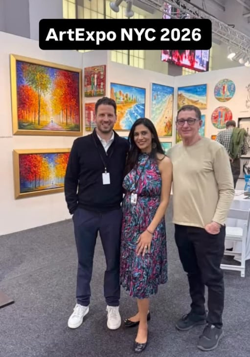Aprajita Lal meeting collectors at ArtExpo New York 2026
